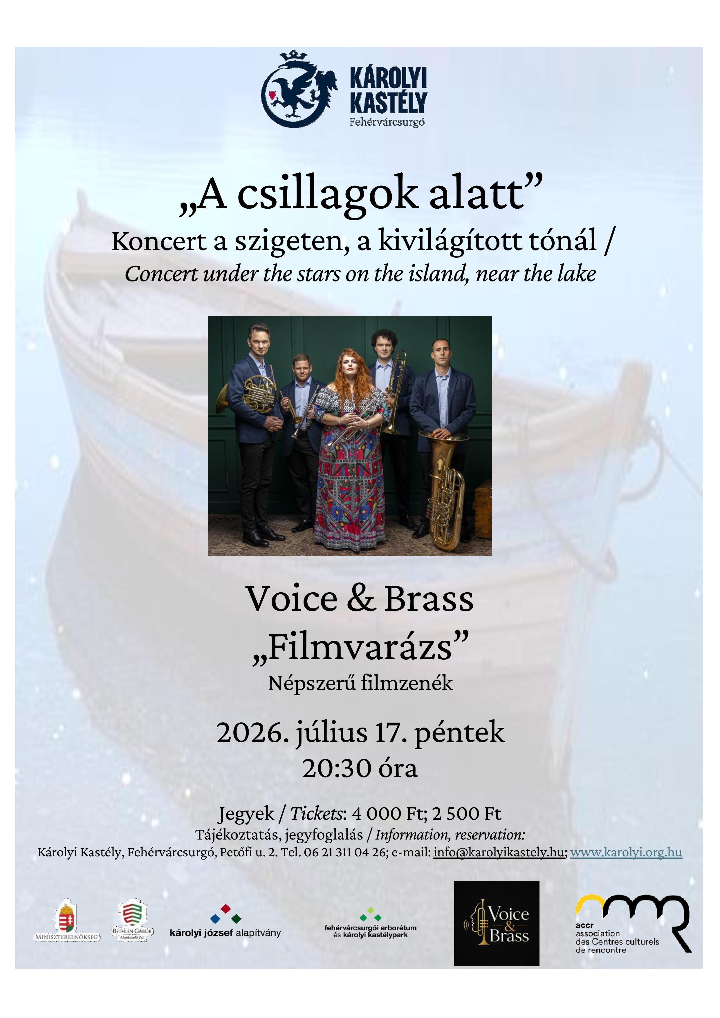 Koncert a csillagok alatt és botanikai séta a fehérvárcsurgói kastélykertben